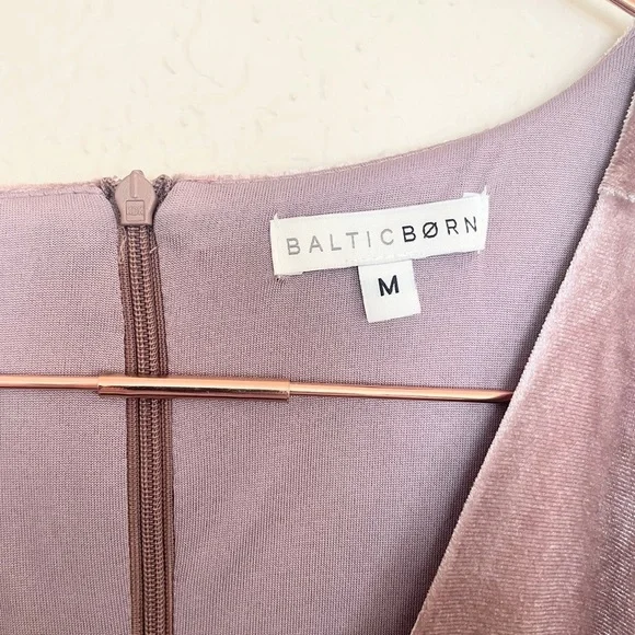 Baltic Born Erika Velvet Maxi Dress Romantic Mauve Size M - Picture 4 of 11